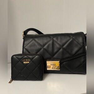 Guess handbag/crossbody and matching wallet 
-cherry charm not included-